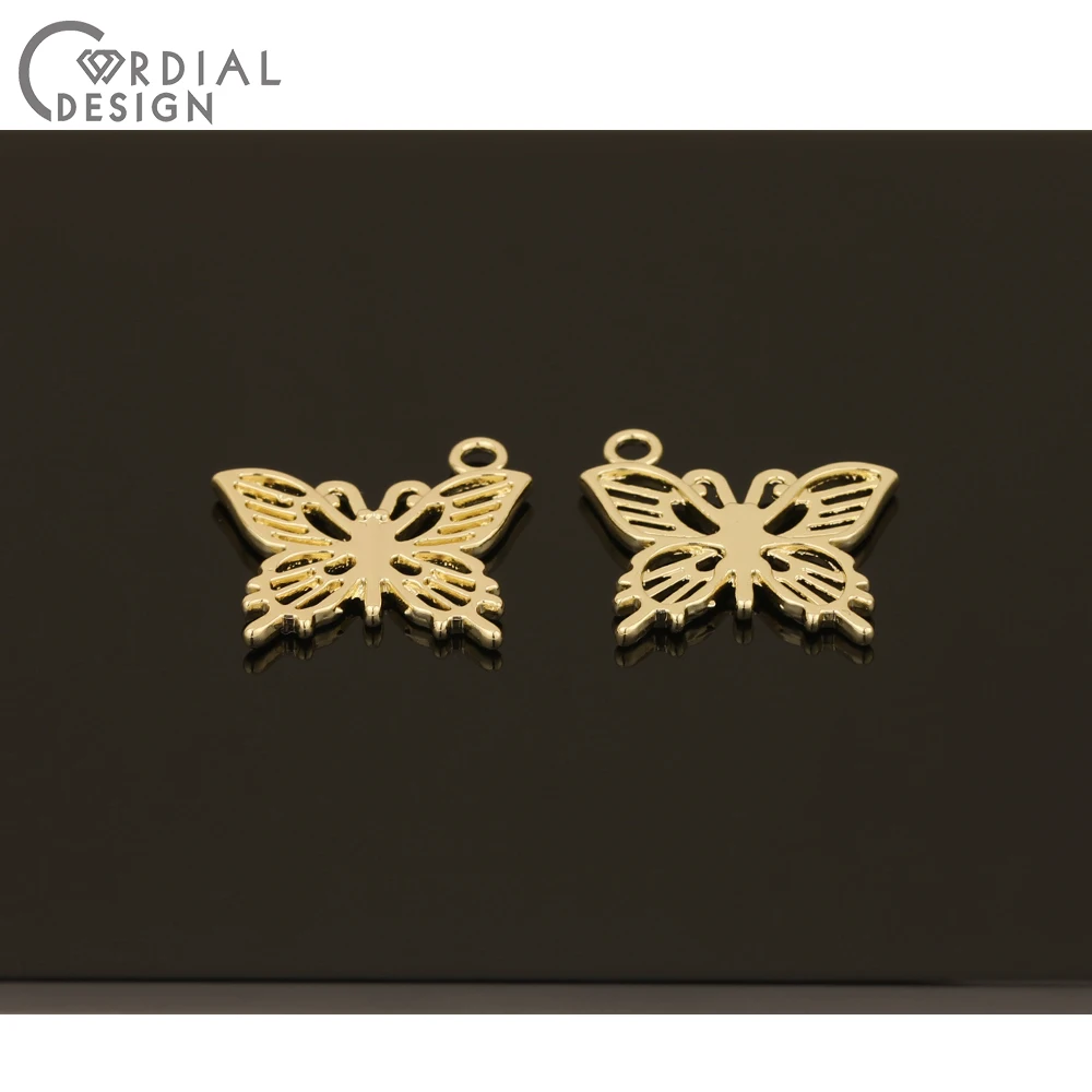 

Cordial Design 100Pcs 20*20MM Jewelry Accessories/Hand Made/Butterfly Shape/Pendant/DIY Making/Earrings Findings & Components