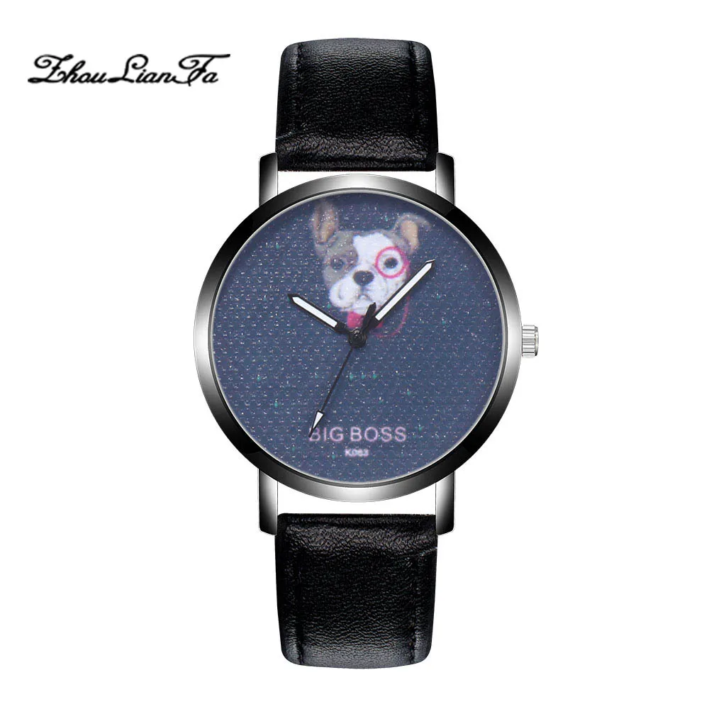 Новая мода прекрасные собаки дизайн спортивные мужские часы кварцевые наручные