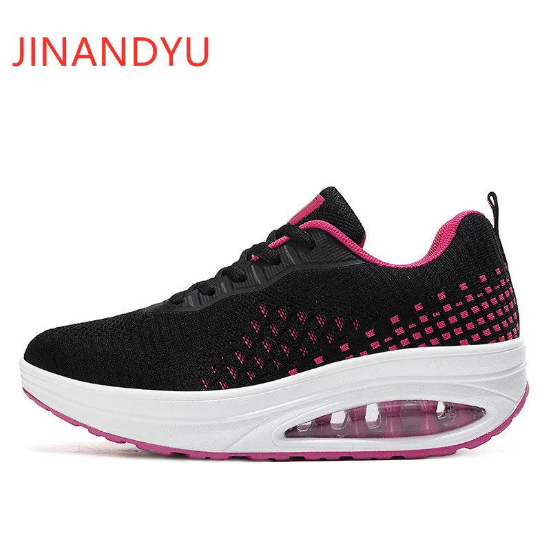 

Flats Platform Casual Shoes for Women Black White Sneakers Lightweight Sport Shoes Women Breathable Fashion Shoes Woman Flats