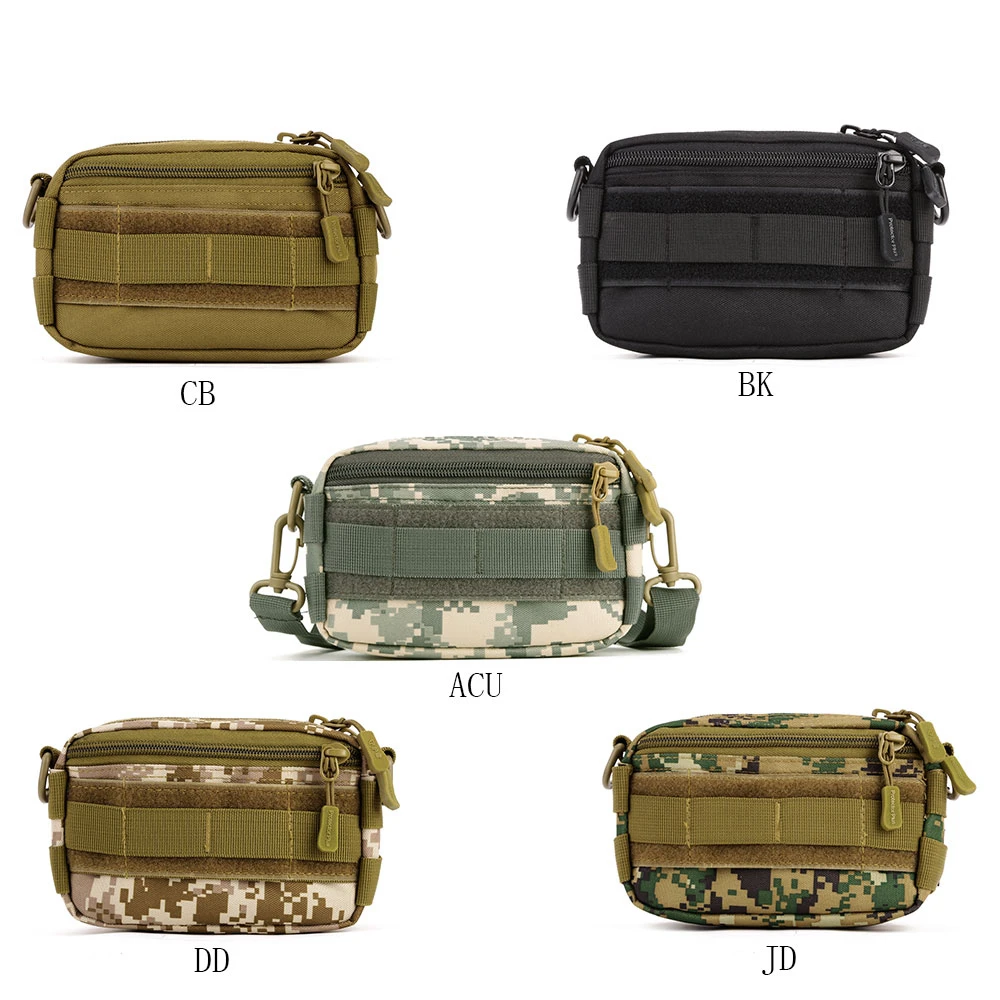 

SINAIRSOFT Tactical Messenger Sport Bag MOLLE Mini Crossbody Shoulder Nylon Waist Bag Personal Defense Ultra-light Range Bags
