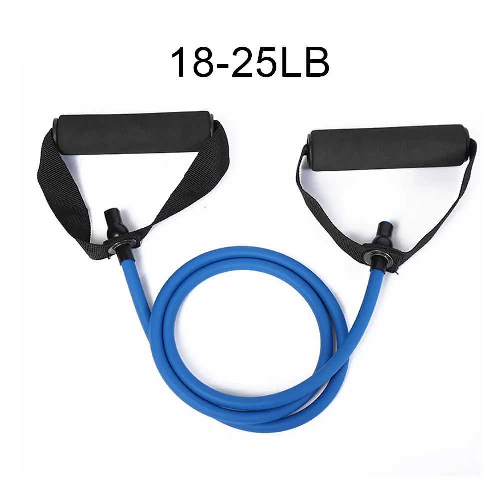 

5 Levels Resistance Bands With Handles Yoga Pull Rope Elastic Exercise Tube Band One-word Puller Fitness Equipment 5-35lb