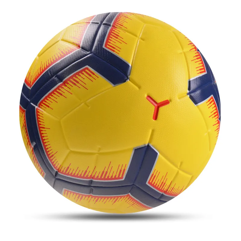 Бесшовный футбольный мяч для команды на открытом воздухе, профессиональный гол, футбольный мяч из искусственной кожи, мягкий мяч для тренир...