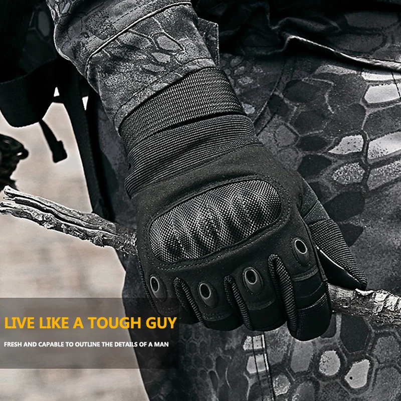 

Touchscreen Motorcycle Gloves Artificial Leather Hard Knuckle Full Finger Protective Gear Racing Biker Riding Moto Motocross