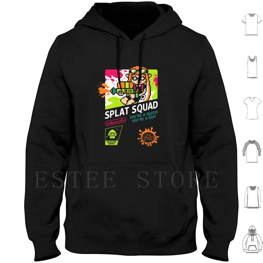 Splat Squad Hoodies Splatoon Inkling Squid Kid Wii U Pixel Nes 8bit Retro Drew Wise