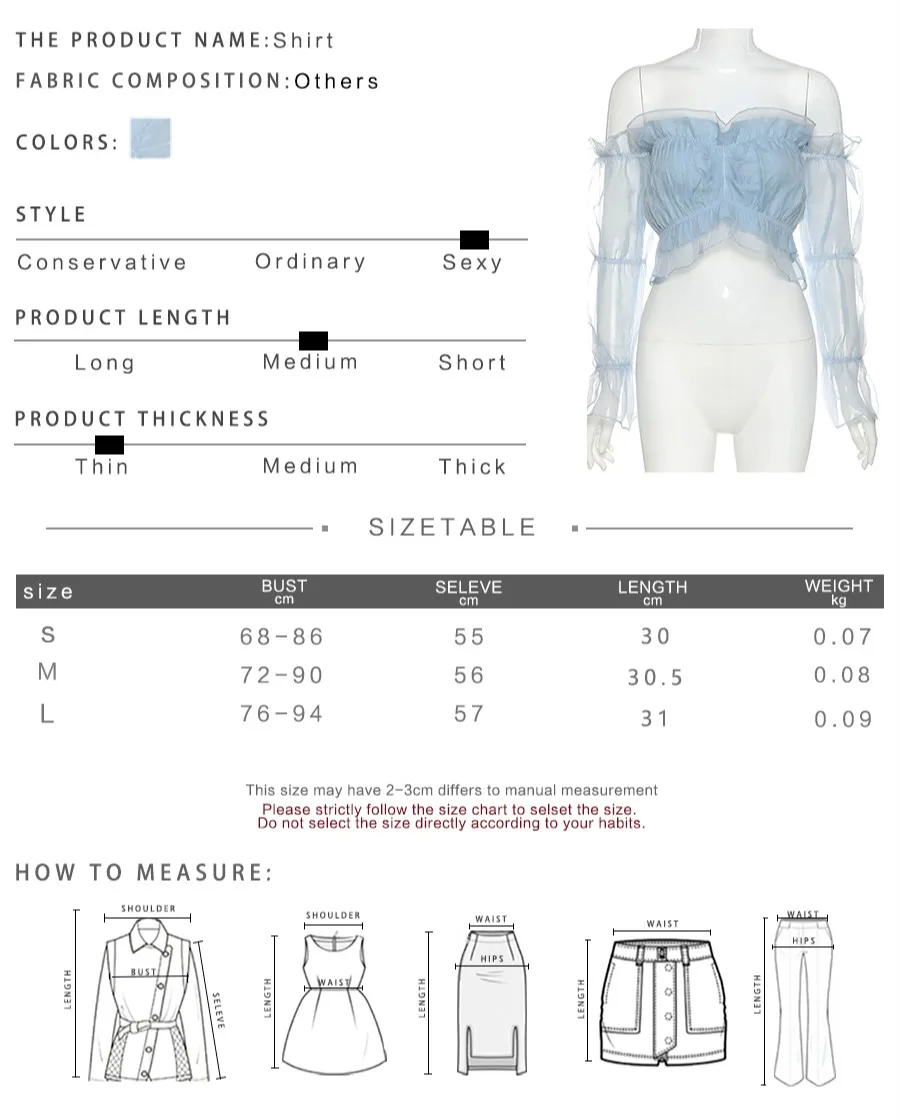 

Women See Through Sexy T-shirts Girl Outfit Slash Neck Long Sleeve Slim Crop Tops Summer Female Short Tees Harajuku Tops