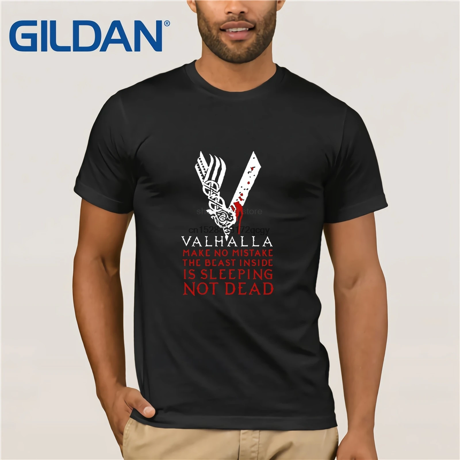 Ragnar Lothbrok Vikings футболки мужские повседневные летние хлопковые топы с принтом
