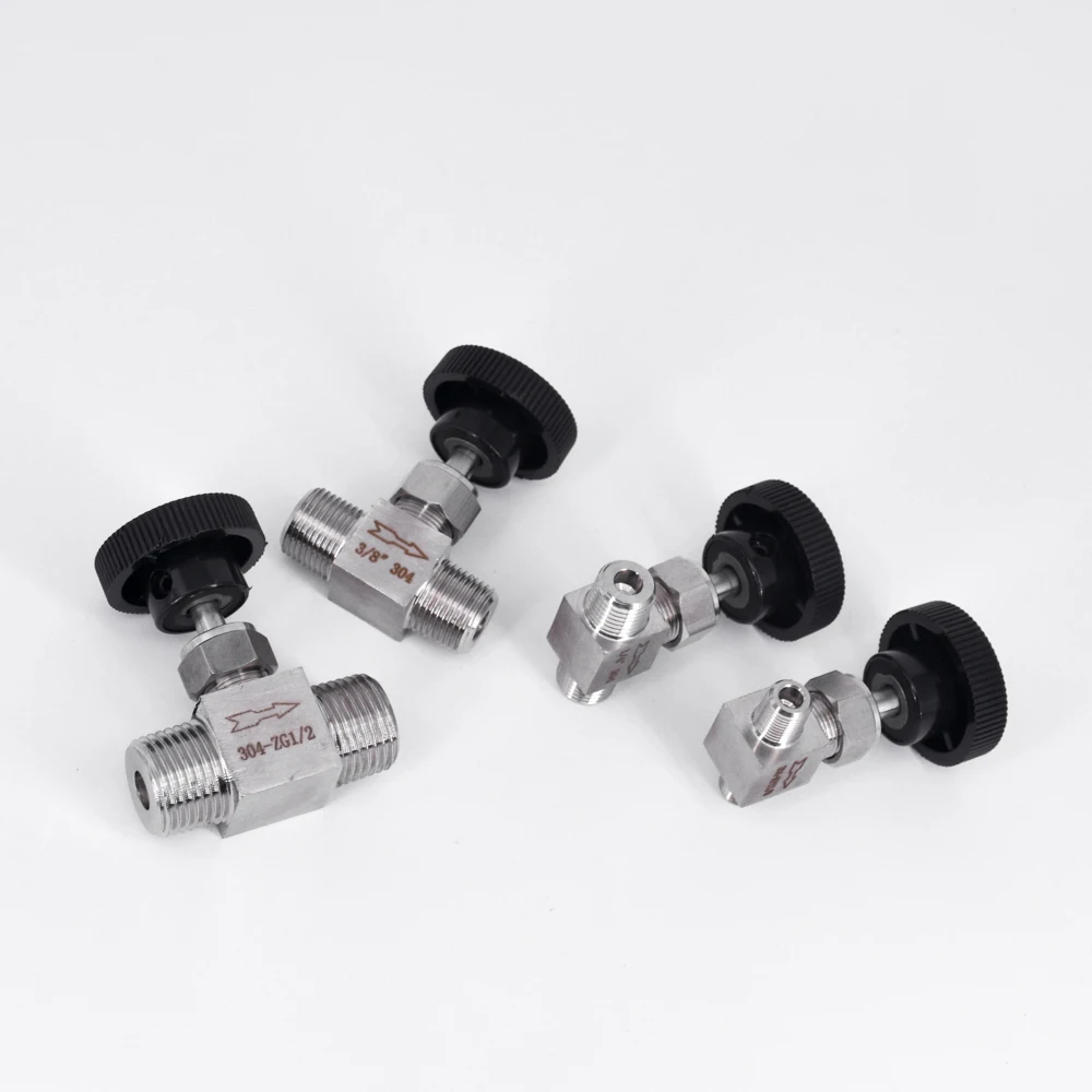 Игольчатый клапан BSP NPT 1/8 дюйма 1/4 3/8 1/2 304 кран из нержавеющей стали с контролем