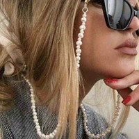 2020 chic irregular imitation pearl glasses chain hanging neck chain glasses rope lanyards sunglasses accessories
