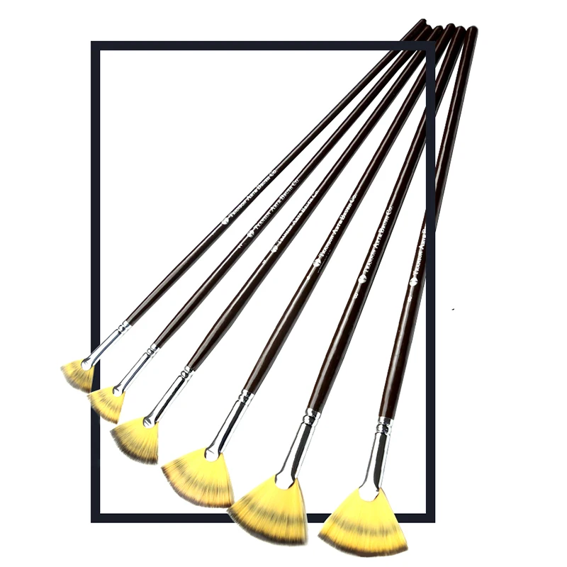 1 шт. искусственная щетка цветные волосы длинная деревянная ручка нейлоновая