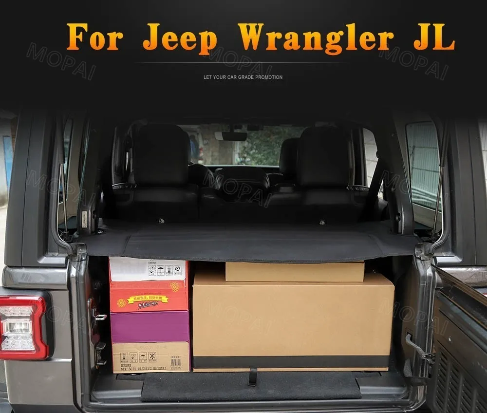 MOPAI укладка для Jeep Wrangler JL+ Автомобильный багажник, занавес для багажника для Jeep Wrangler, автомобильные аксессуары