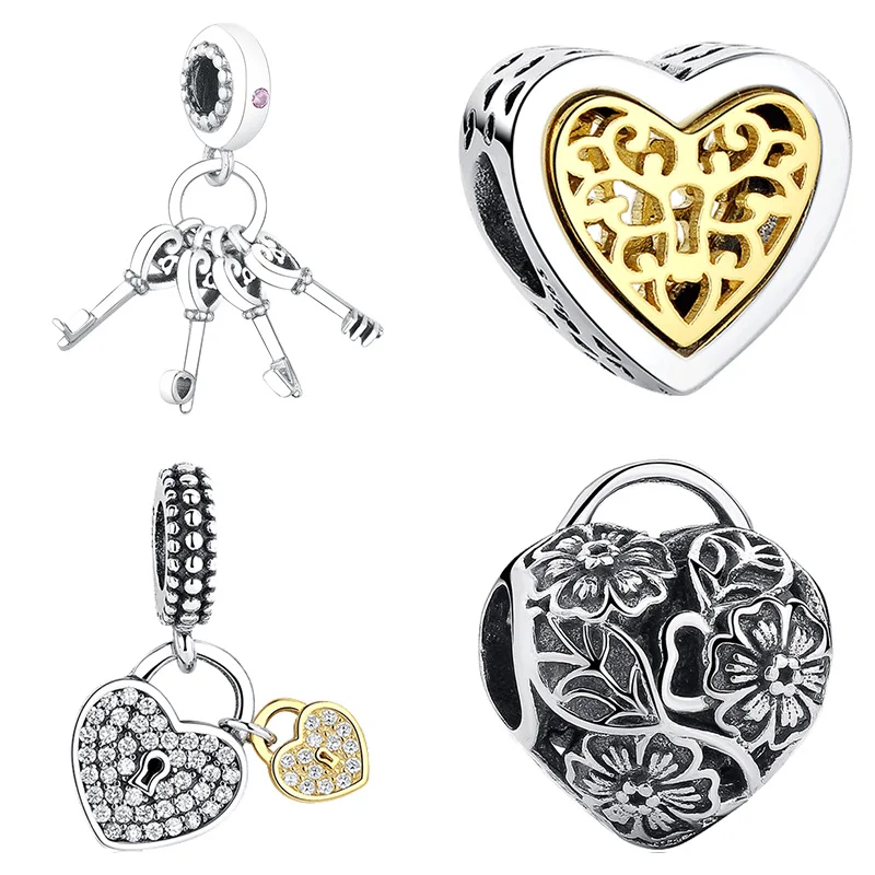 Дизайнерский браслет из стерлингового серебра 925 пробы с плавающими бусинами