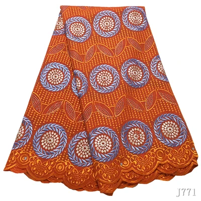 As picture Африканская кружевная ткань Королевский Синий Швейцарский Vole Lace 5 ярдов порошок вышитая польская хлопковая кружевная ткань Женская ткань HA772 - Цвет: As picture