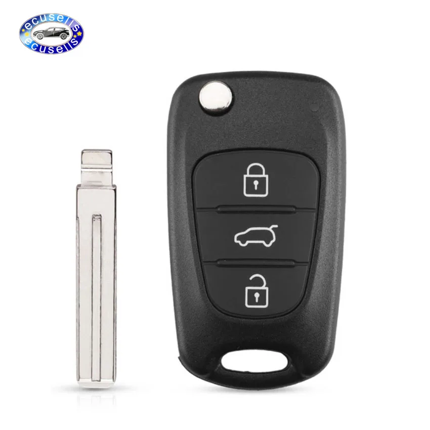 Чехол книжка с 3 кнопками для KIA SORENTO SPORTAGE CERATO RIO|shell replacement|shell kiashell key |