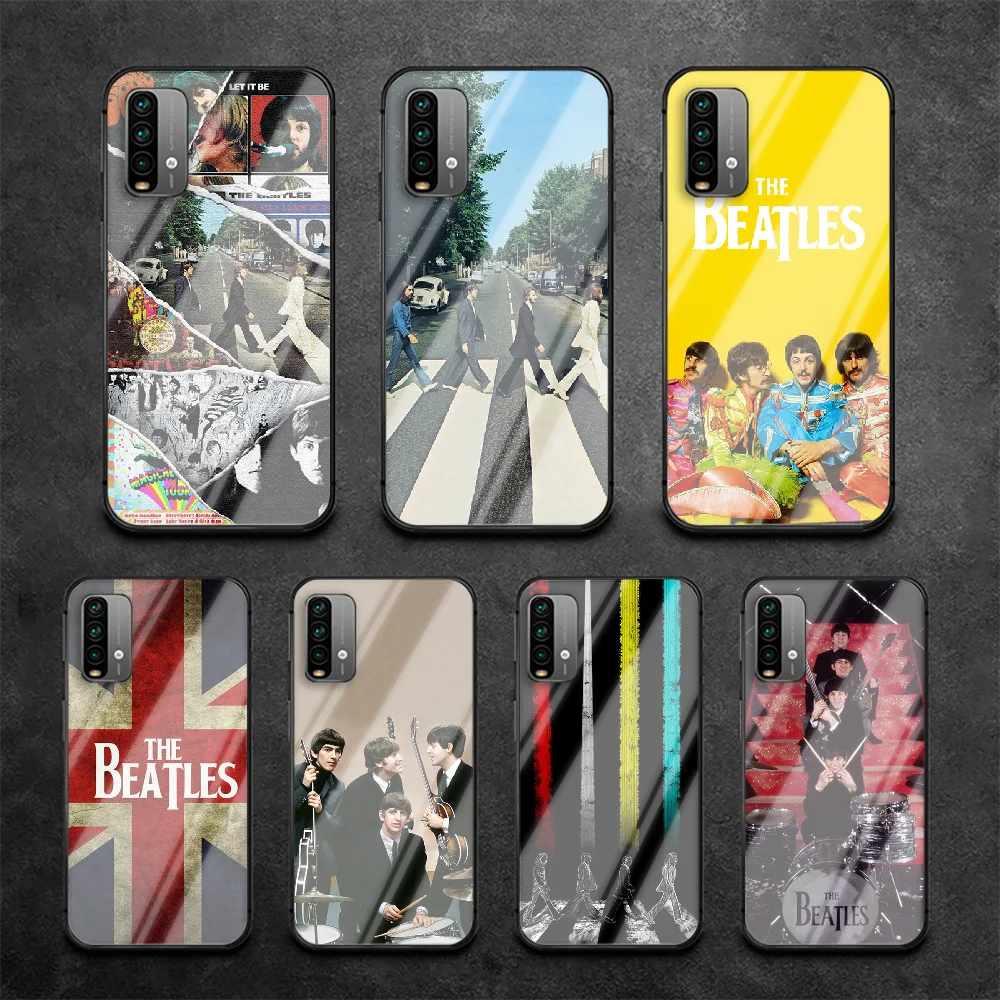 

Beatlee Band Rock Phone Tempered Glass Case Cover For Xiaomi Redmi Note 7 8 9 A S T K30 Pro Ultra Etui Silicone Tpu Phone case