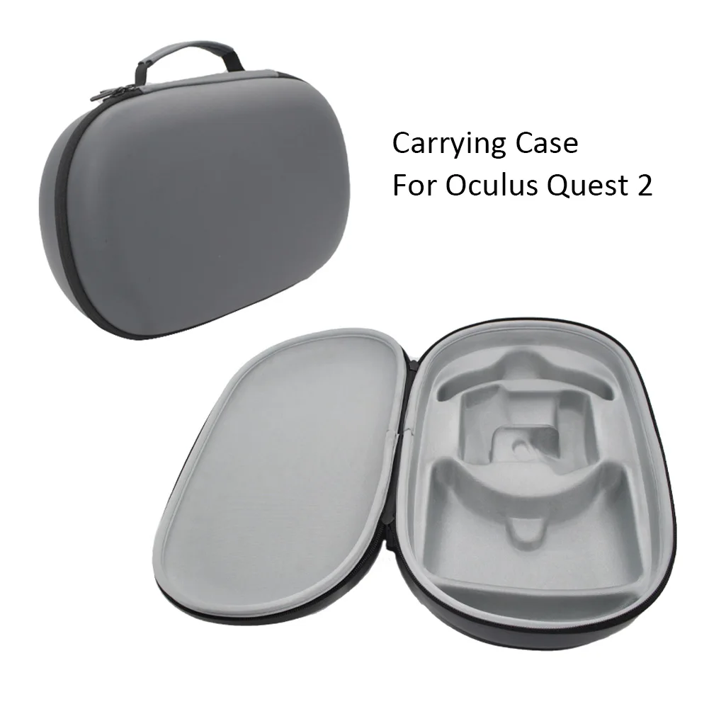 

Protection Dustproof Lightweight VR Headset Portable Scratch-proof Storage Bag PU Leather Carrying Case for Oculus Quest 2