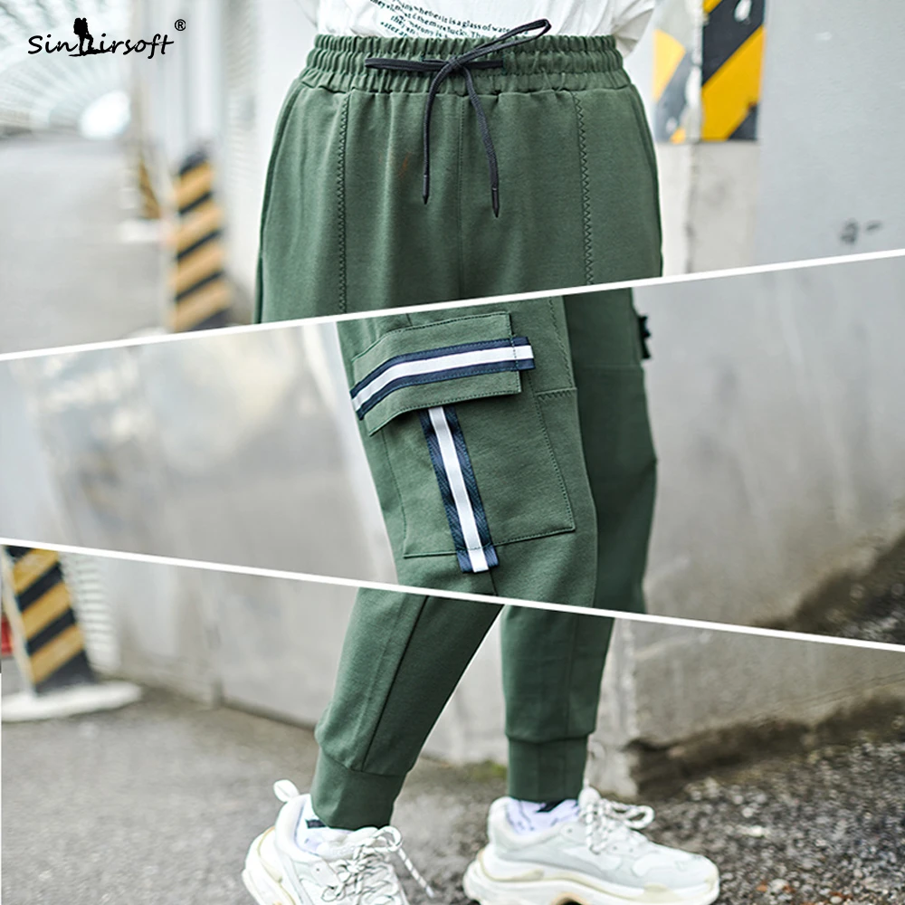 SINAIRSOFT брендовые обтягивающие брюки карго Мужские штаны со шнуровкой на талии