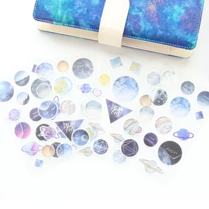 Domikee креативный фольга небо Звезда Шаблон Школьная Студенческая бумага DIY Журнал Планировщик для скрапбукинга Наклейки Аксессуары Канцтовары