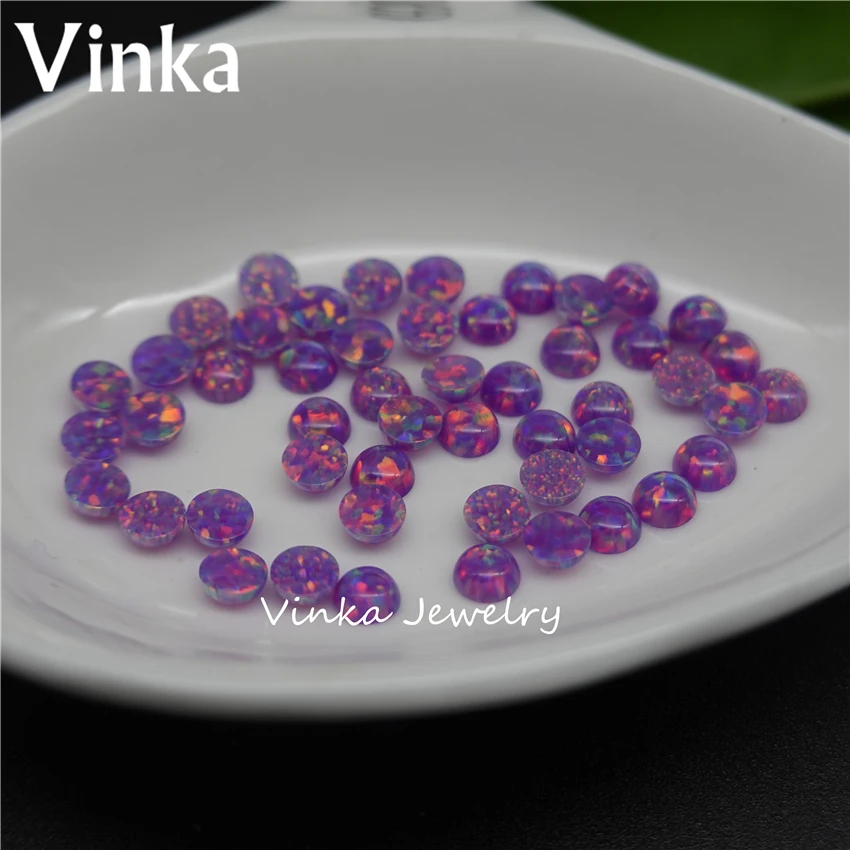 50 штук Собственное производство Прямая продажа Размер 4мм Хорошая огненная свободная круглая кабошонная опаловая бусина для изготовления украшений DIY.