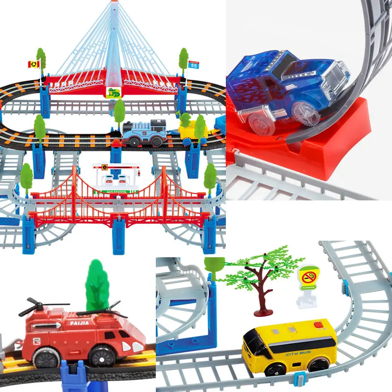 Новый Набор железной дороги Детская модель модели | Игрушки и хобби