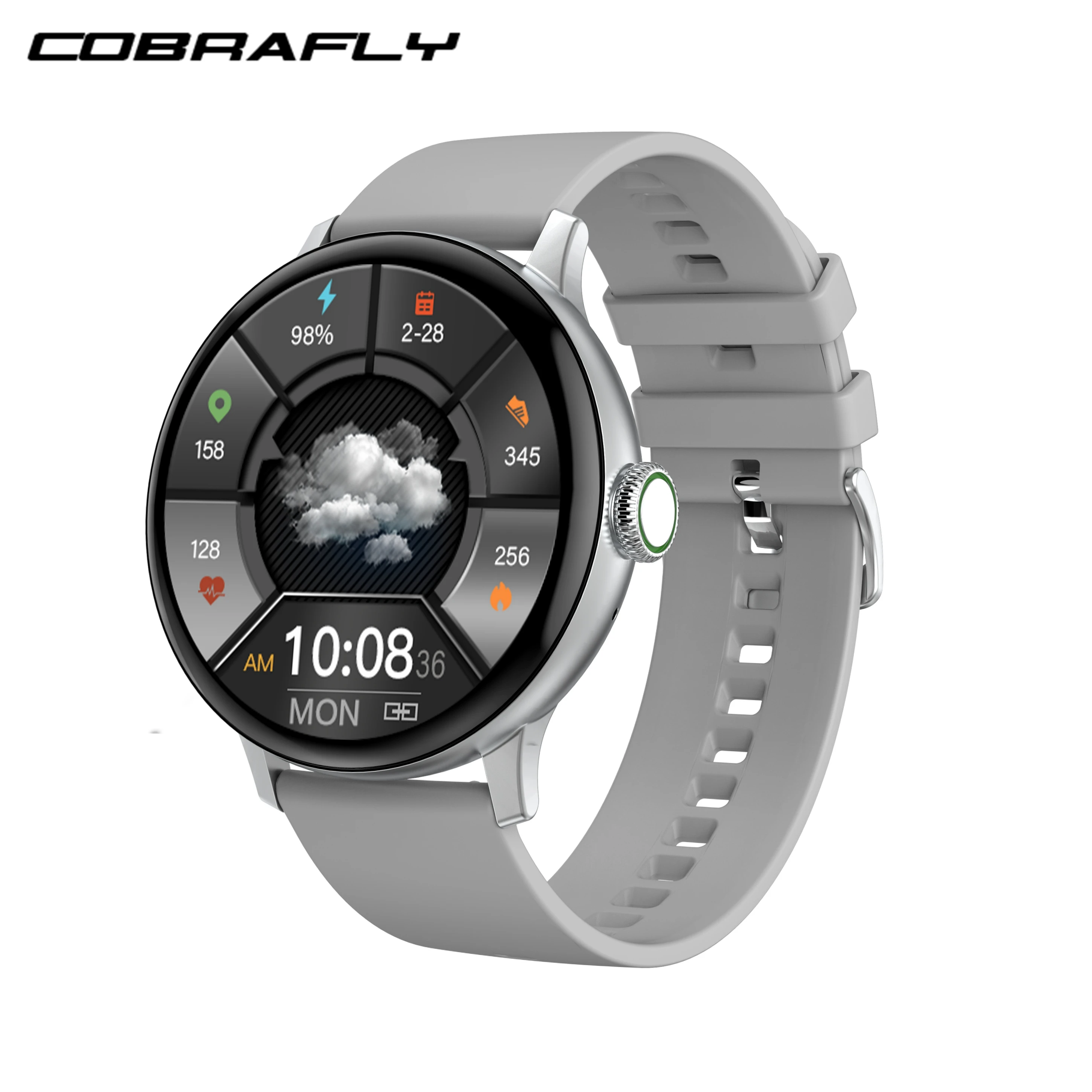 

Смарт-часы COBRAFLY DT2 + с круглым экраном 1,19 дюйма и поддержкой Bluetooth