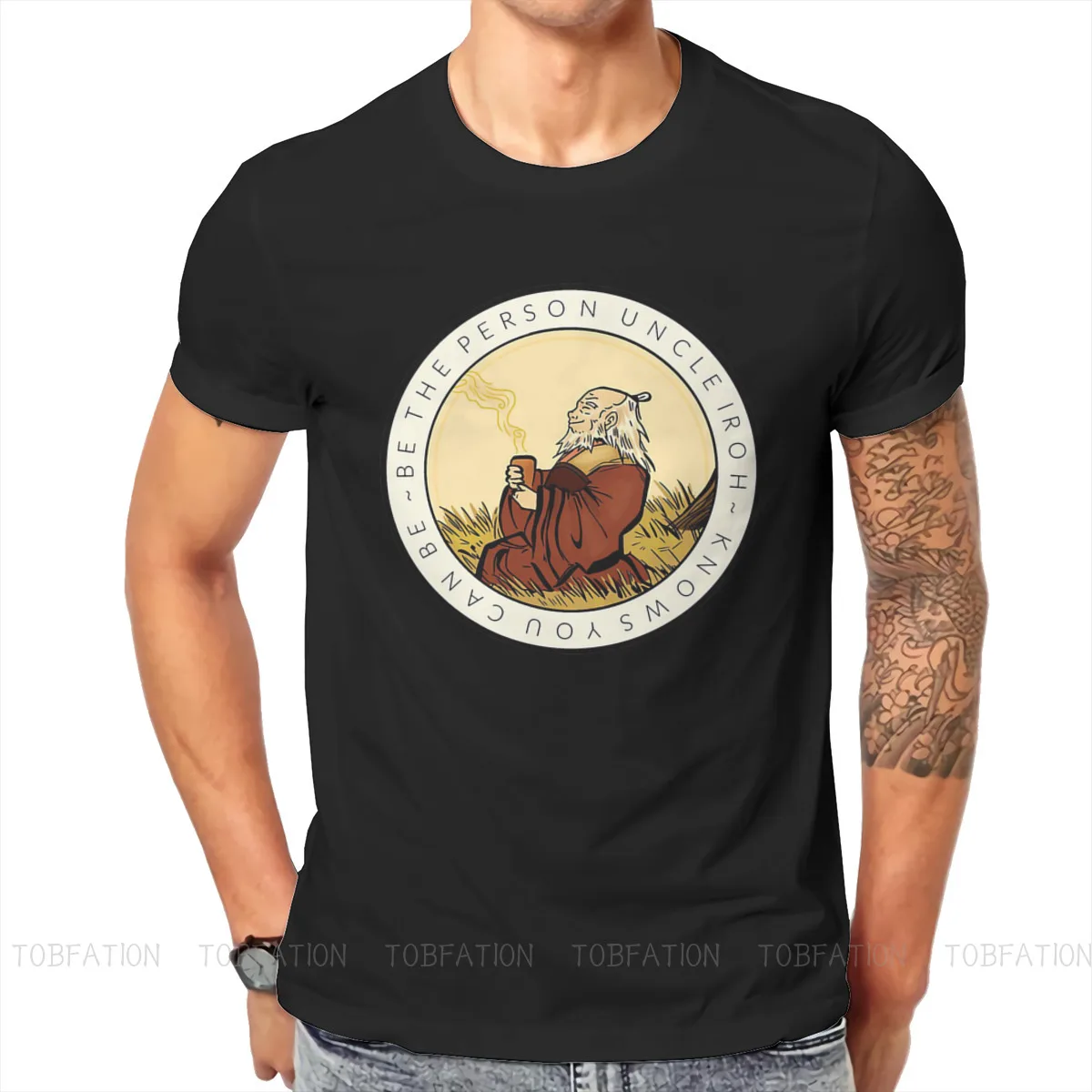Motivation From Uncle Iroh Harajuku TShirt Avatar The Last Airbender Aang Water Tribes Earth Kingdom Creative Tops Comfortable