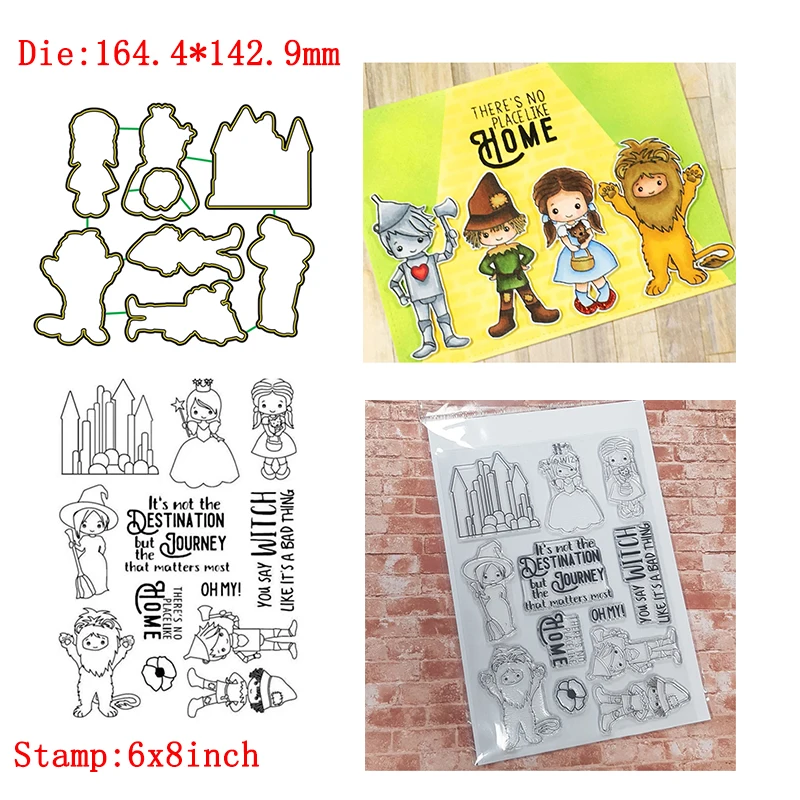 

Cute Cartoon Theme Words Transparent Clear Silicone Stamp& Dies For DIY Scrapbooking/photo Album Decor Card Making New 2020