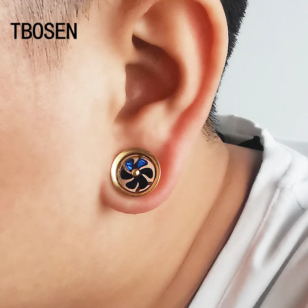 

New Style Gold 316L Steel Ear Piercing Plugs&Tunnels Earring Expander Stretcher Body Jewelry Fashion Gift For Unisex Person 2pcs