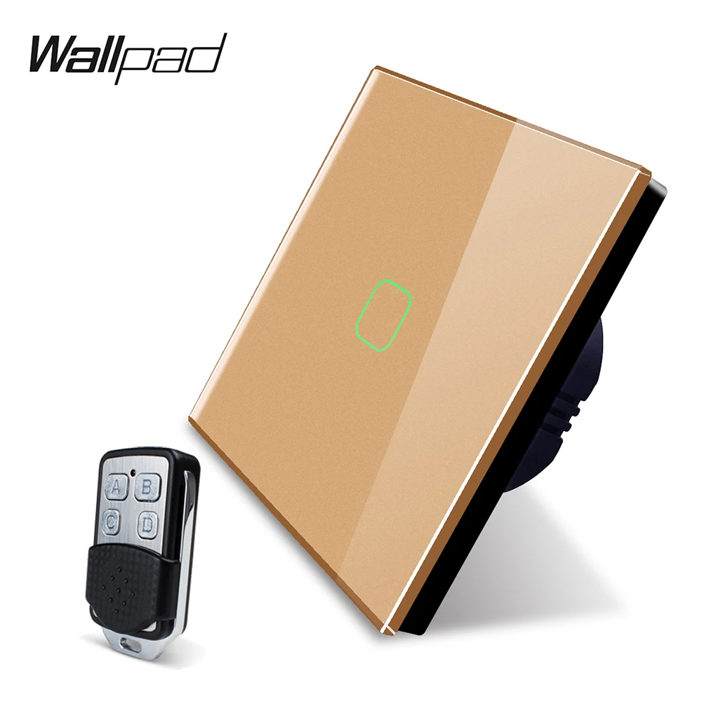 Wallpad K3 емкостный 1-клавишный сенсорный переключатель света с дистанционным