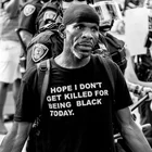 Я надеюсь, что я не погибла из-за черного сегодняшнего слогана, футболка черного цвета, живет меньше, справедливость, Джордж Флойд, расистская рубашка