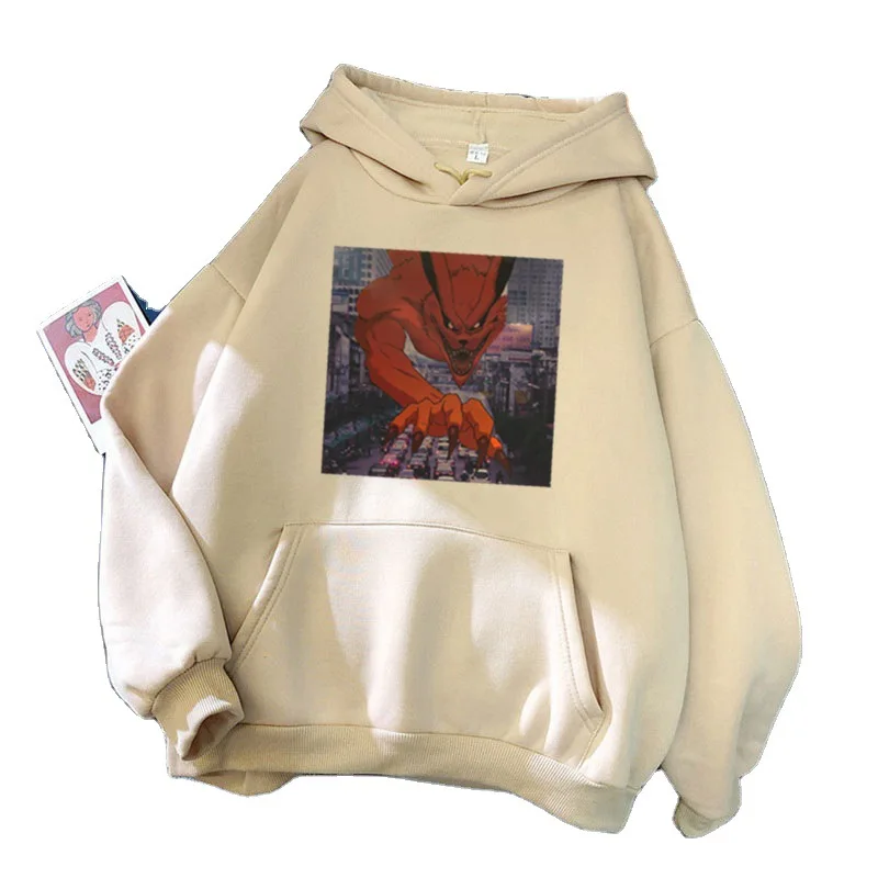

COFUN Hot Anime kyuubi Kurama Printed Fashion Hoodies Pullover Harajuku Hooded Sweatershirt Unisex