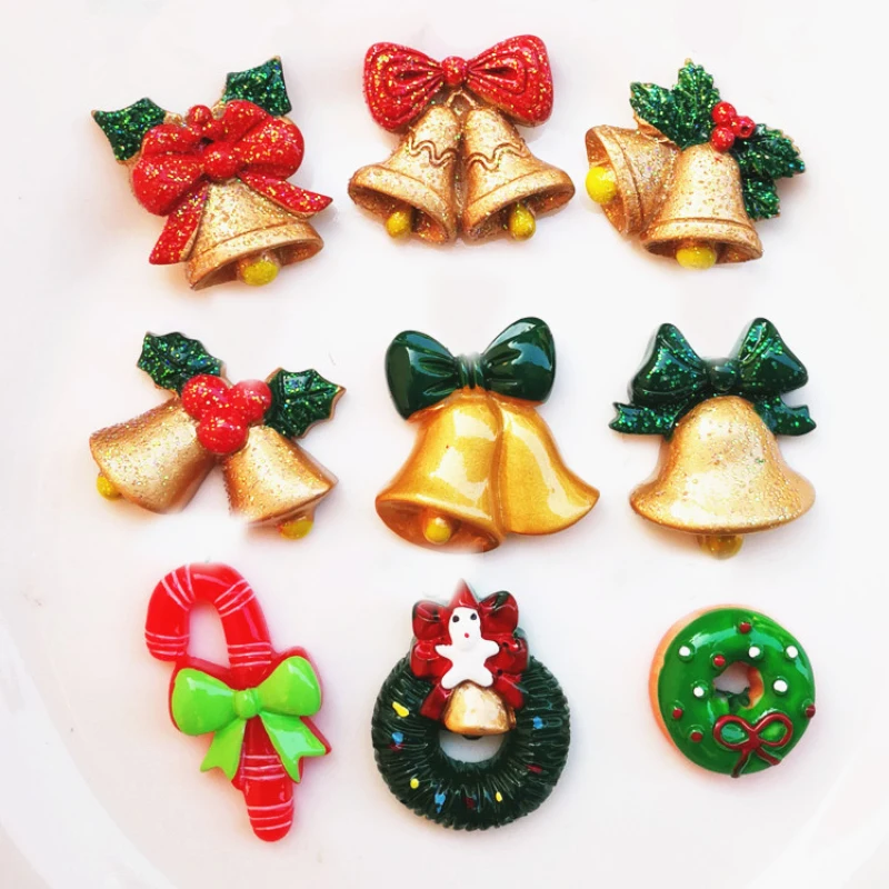 

Resin Bell Fridge Magnet Christmas Fridge Magnet Glitter Bell Christmas Garland Refrigerator Magnet Christmas Gift Decoration