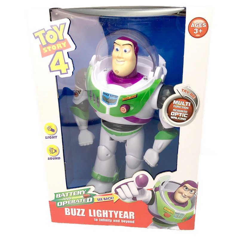 Disney Toy Story 4 Juguete Вуди Базз светильник год Музыка/светильник с кукла с крыльями фигурка игрушки для детей подарок на день рождения S03