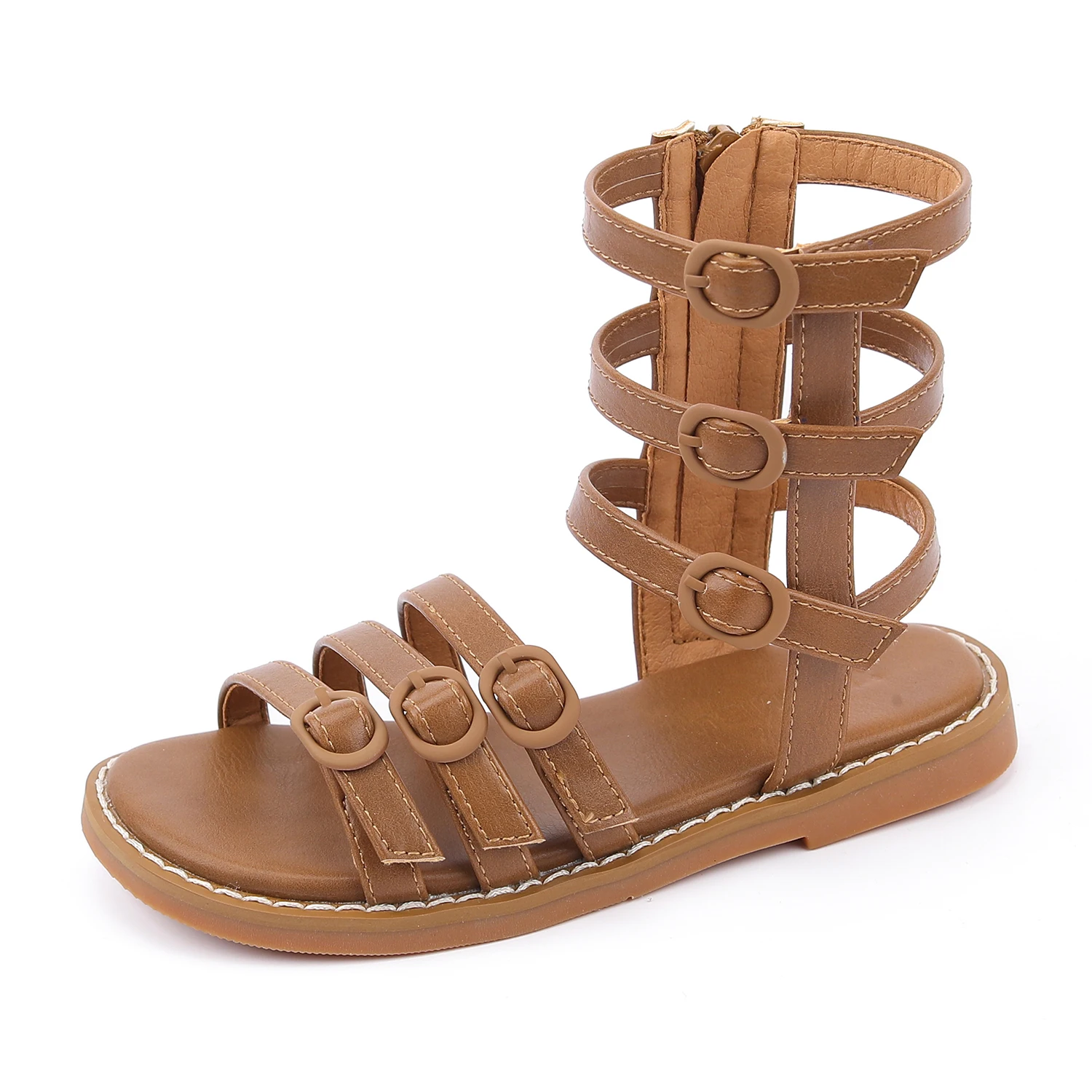 

Girls sandals 2021 children summer new fashion high shoes help cool soft bottom tall canister boots girl Rome