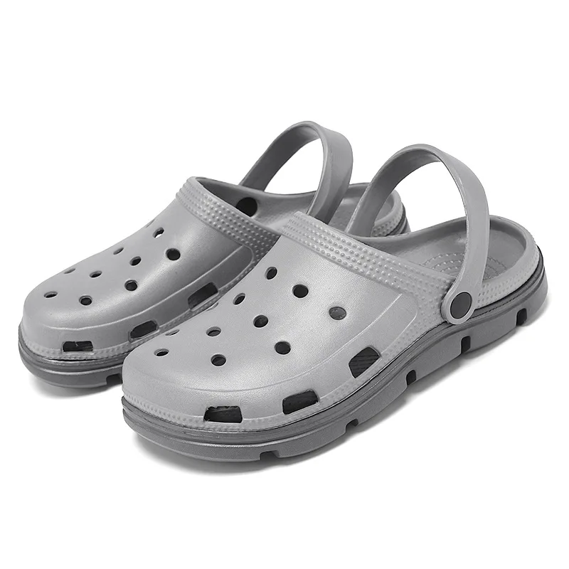 

2021 New Women's Sandals Men's Breathable Beach Shoes Fashion Garden Wood Aqua Water Shoes Trekking Wading Size 36-45