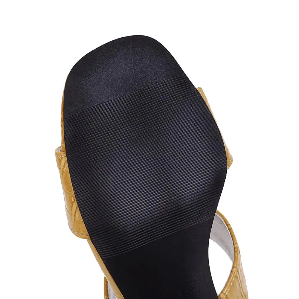 Women Sandals Fashion Beautiful High Heels Ladies Summer Shoes yellow silver Plus Size 40 41 45 47 zapatos de mujer | Обувь