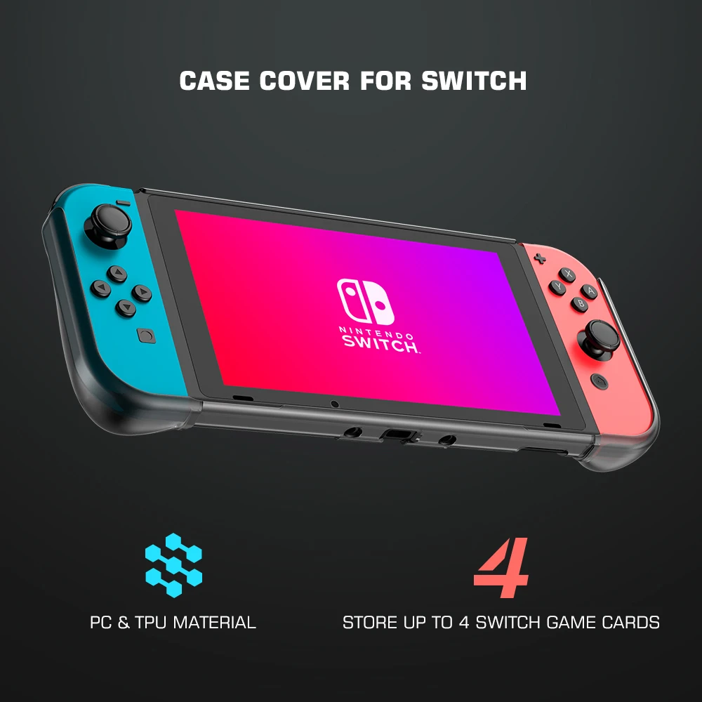 

GameSir Case Cover Shell for Nintendo Switch NS Joy-Con Controller Console Accessories with Game Card Store Slot ENGP201