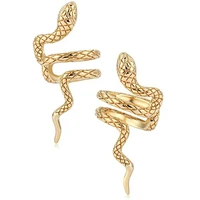 fashion gold color ear cuff earrings for women snake earcuff clip on earring no pierced jewelry boho wedding party jewelry