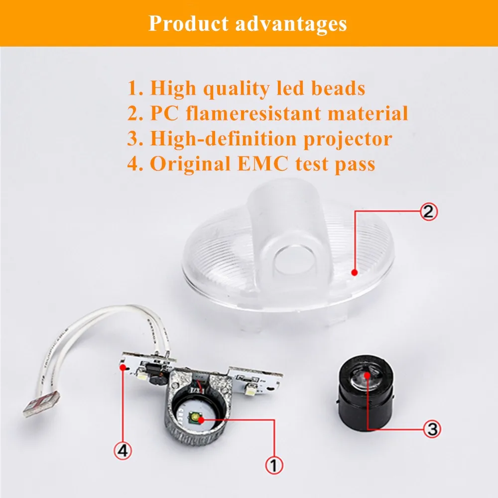 2 шт. проектор для MAZDA светодиодный светильник двери автомобиля Добро пожаловать