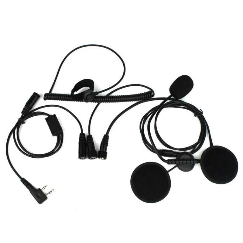 2 Pin Finger PTT мотоциклетные шлемы наушник гарнитура микрофон для BAOFENG Kenwood TYT