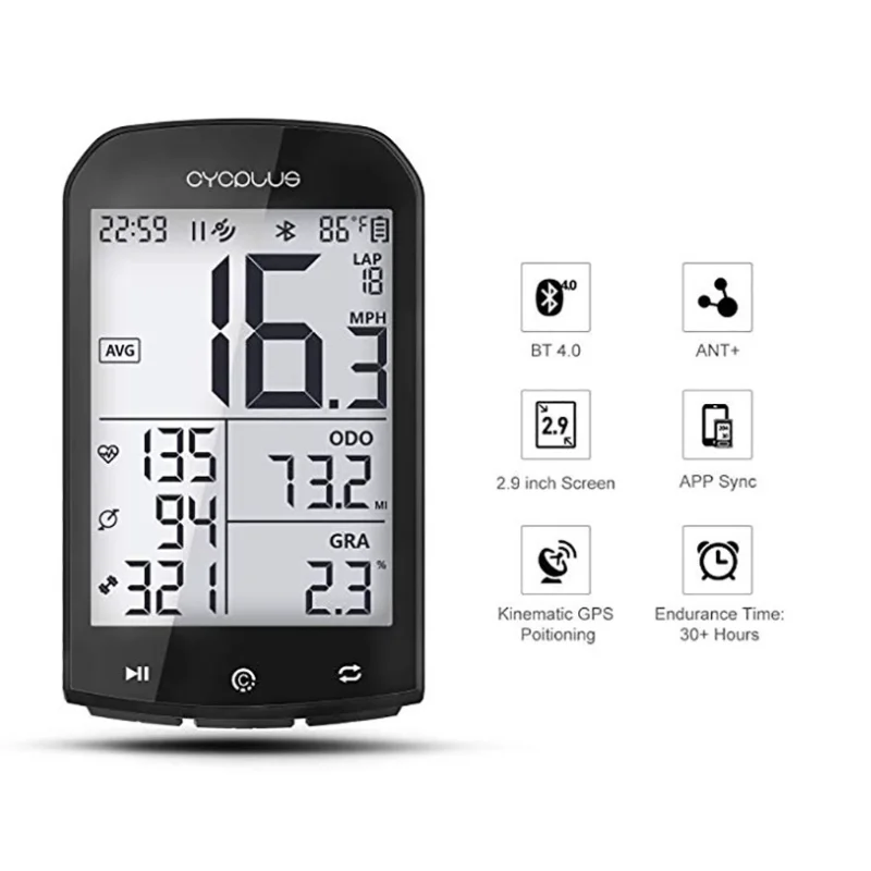 CYCPLUS M1 bicycle GPS waterproof ipx6 Bike computer cycling Speedmeter wireless Stopwatch | Спорт и развлечения