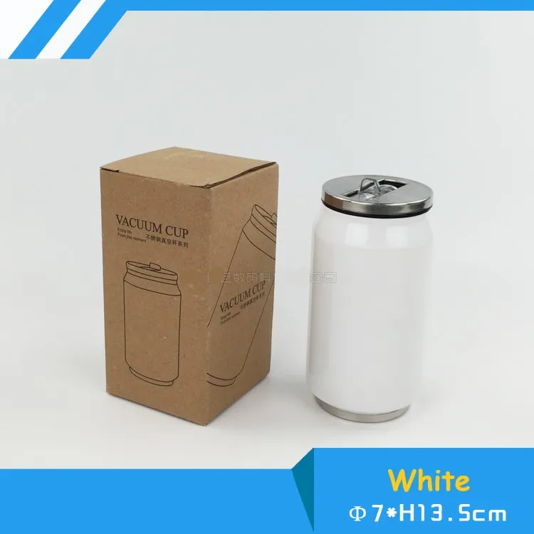 280ml White 2 шт./партия Сублимация 280 мл/500 мл бутылка-Кокс, чашка для переноса, сублимация чернил DIY для теплообмена, Печать пресс - Color: 280ml White