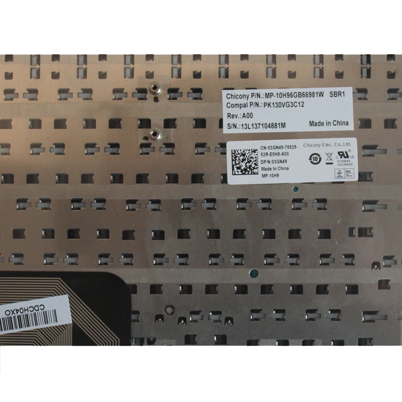 Новая клавиатура для ноутбука Dell Latitude E6420 E6320 E6430 E5420 E5430 E6430s без указания точки -