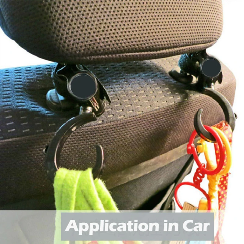 2 шт. крючки для детской коляски с поворотом на 360 градусов|stroller accessories|hooks