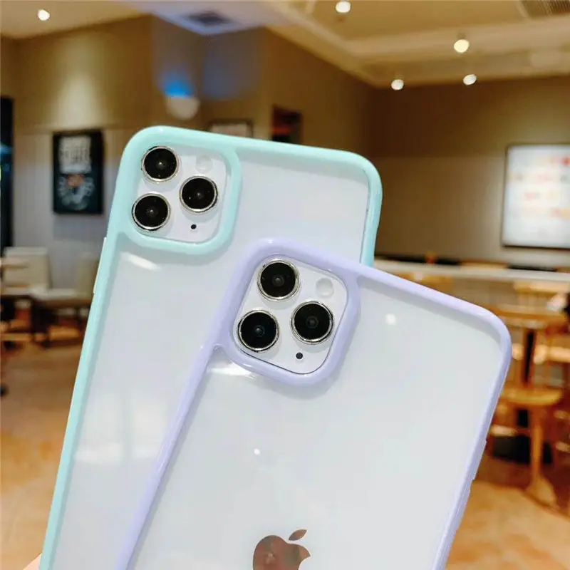 Противоударный чехол карамельного цвета для телефона iPhone 12 SE 2020 11 11Pro Max XR XS X 7 8 Plus