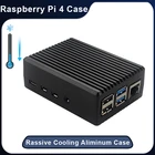 Корпус из алюминиевого сплава для Raspberry Pi 4, защитный корпус с пассивным охлаждением для Raspberry Pi 4, Модель B