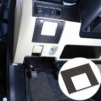 carbon fiber abs left driver side storage box cover trim decoration stickers for toyota highlander 2015 2018