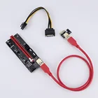 610 шт. VER009 USB 3,0 PCI-E Riser VER 009S Express 1X 4x 8x 16x удлинитель адаптера SATA 15 pin к 6 pin кабель питания