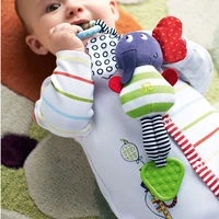 cute music elephant bell rattles toy safety baby soft plush stroller dolls toys bm88