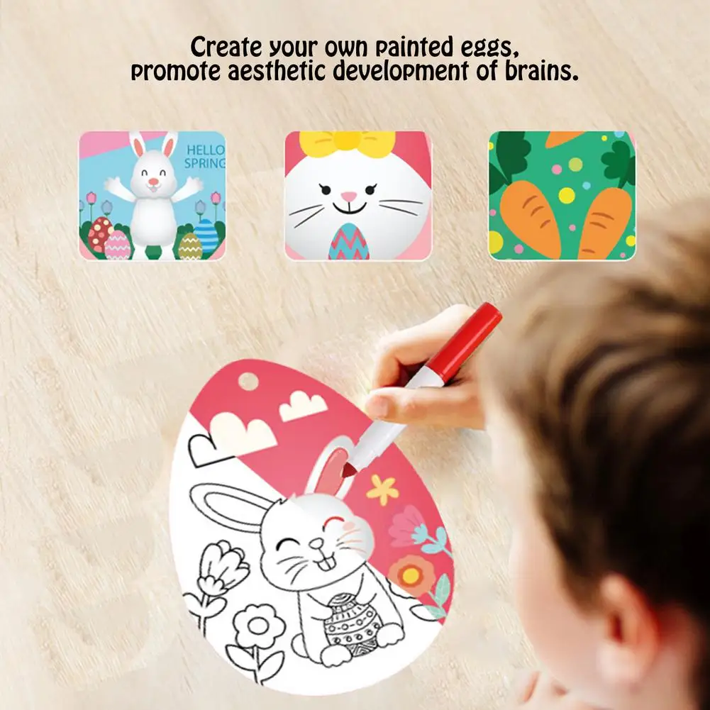 Пасхальные бумажные украшения для царапин пасхальное подвесное ремесло