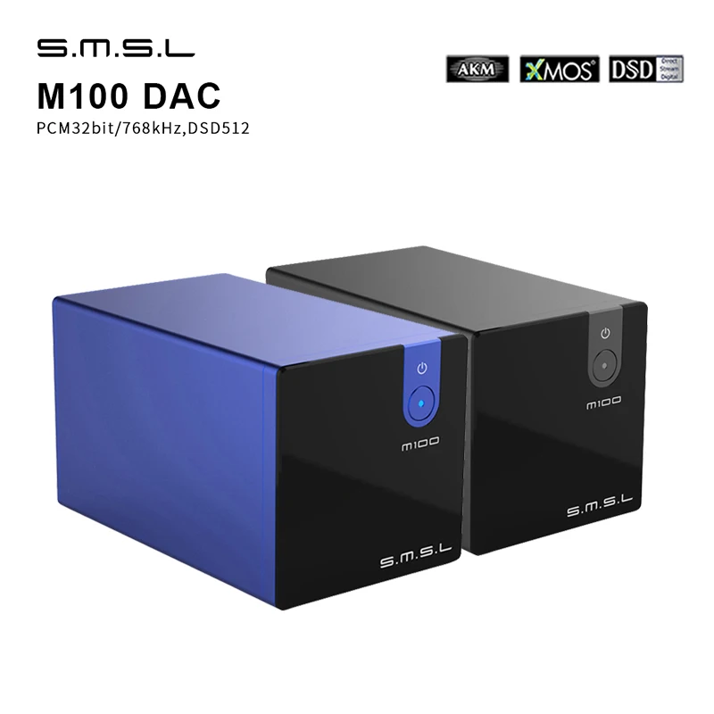 SMSL M100 аудио DAC USB AK4452 Hifi dac декодер DSD512 Spdif Amp XMOS XU208 цифровой усилитель оптический